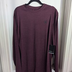 Ariat Men's Burgundy Long Sleeve Tee